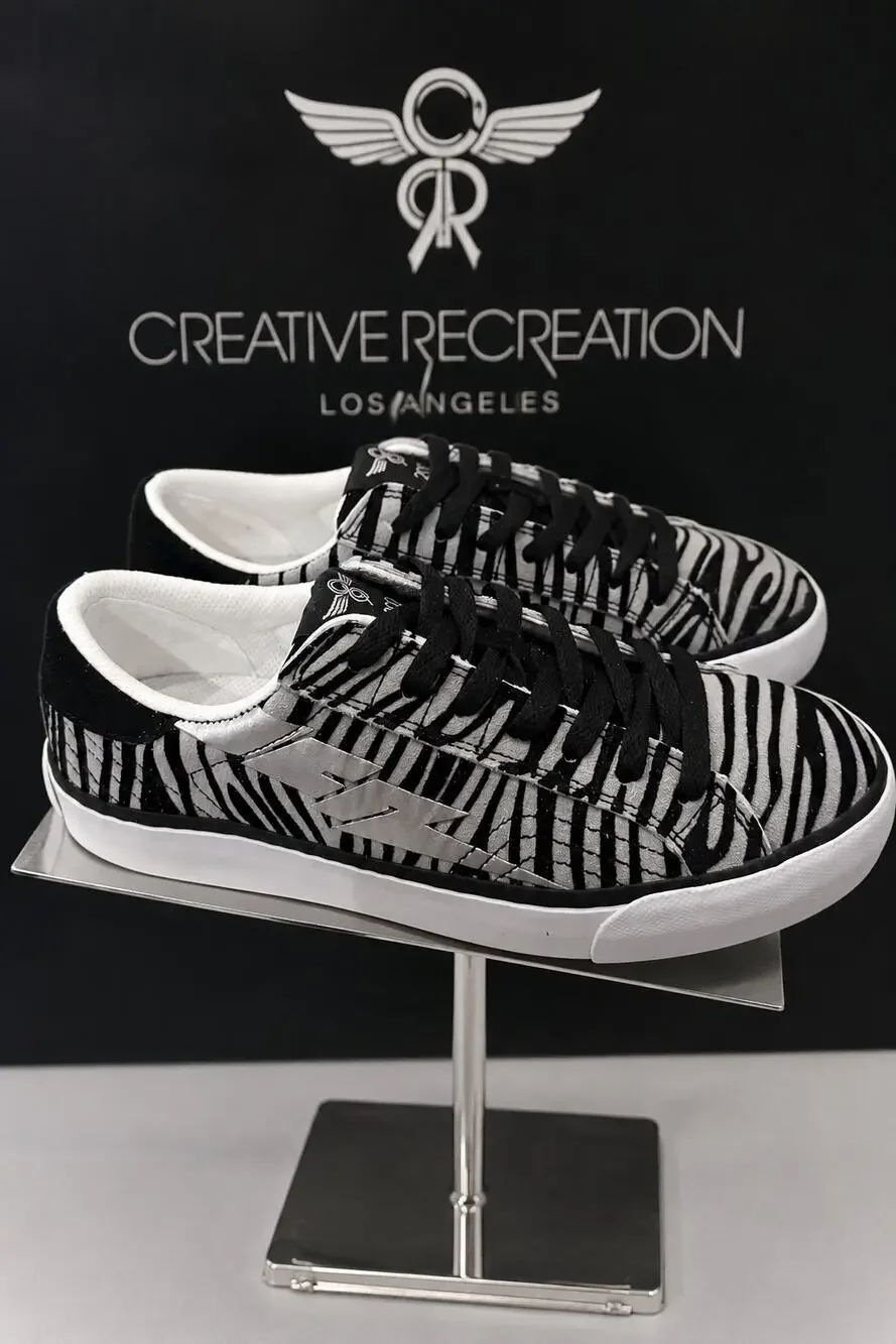 Creative Recreation Zeus Lo Zebra Print Sneakers NIB Women’s 7.5